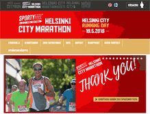 Tablet Screenshot of helsinkicitymarathon.fi